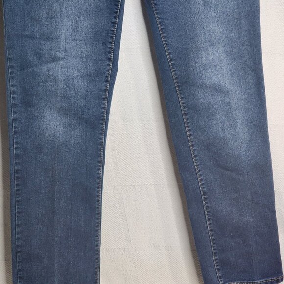 R1893 Sears Roebuck Co Medium Wash Cotton Poly Viscose Span Stretch Jean Size 12 - Picture 5 of 16